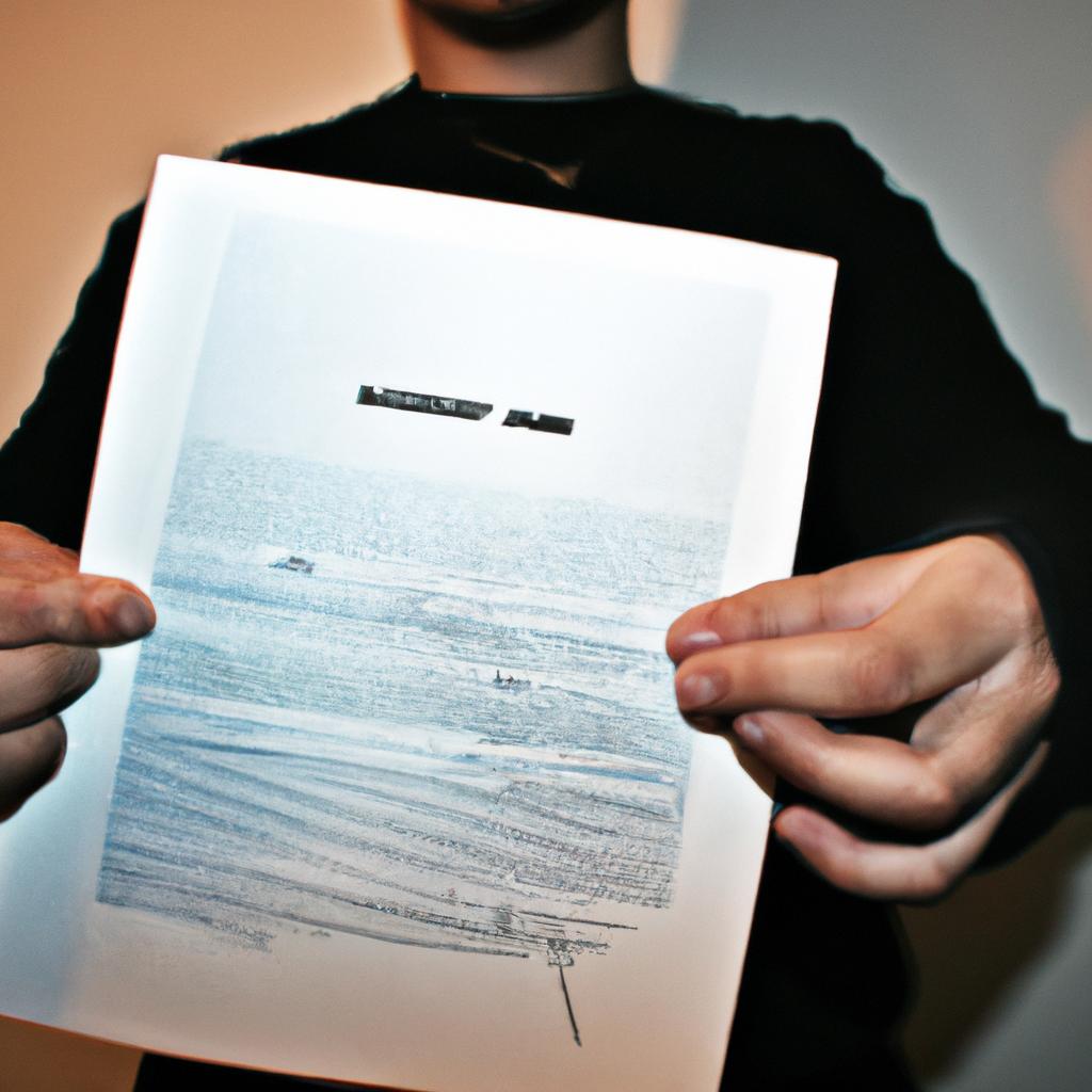 Man holding a music contract