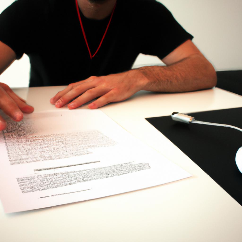 Man signing music licensing contract